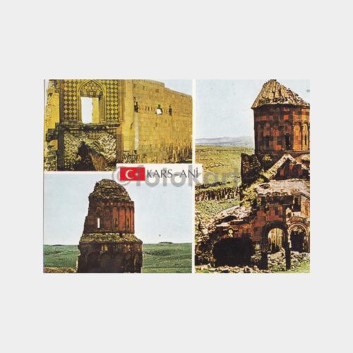 1975 Kars Ani Harabeleri 3 Değişik Görünüş Kartpostal