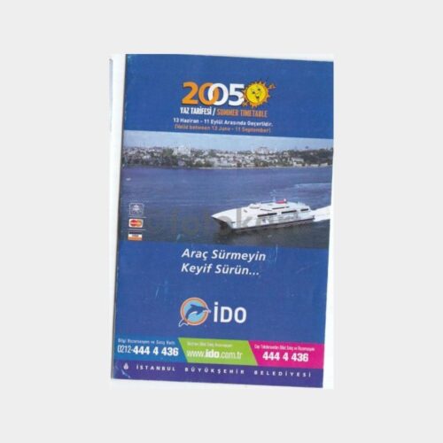 2005 İDO Deniz Otobüsleri Tarifesi