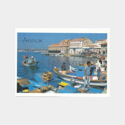 2002 Ayvalık Posta Damgalı Kartpostal