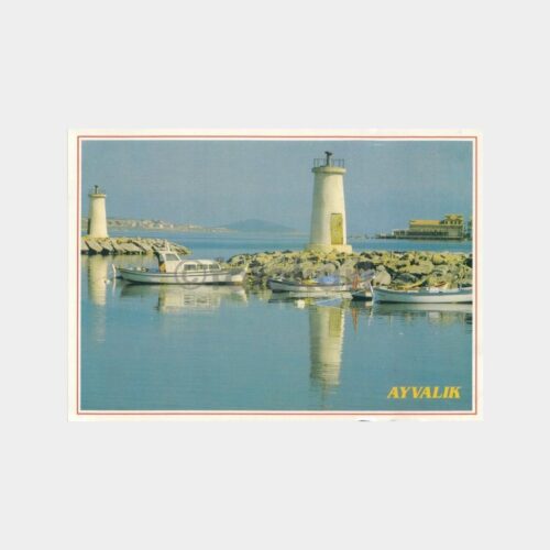 2002 Ayvalık Fener -Posta Damgalı- Kartpostal