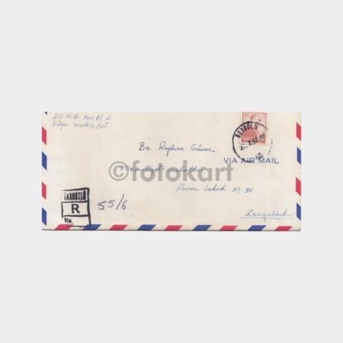 1957 Ata Pullu Posta Damgalı Zarf (Beyoğlu İstanbul)