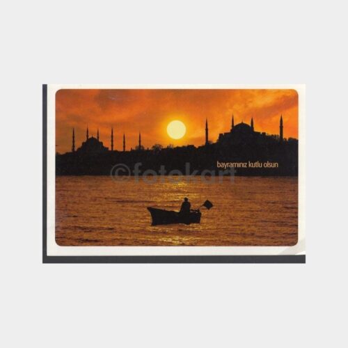 2021 İstanbul Camiler Görünüş -Posta Damgalı- Kartpostal