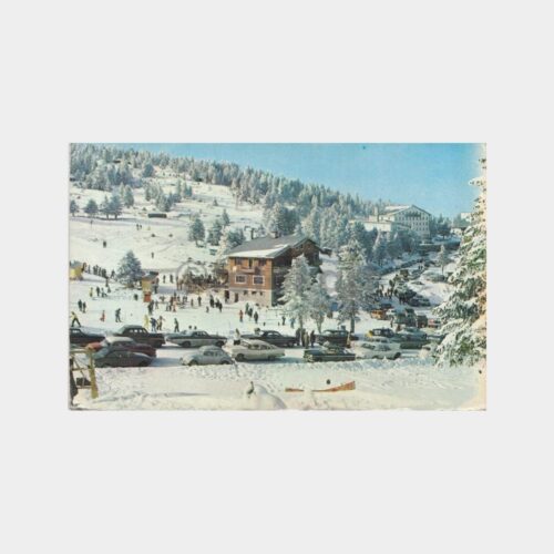 1980 Uludağ Nostaljik Görünüş Tebrik Kartı (Büyük Boy)
