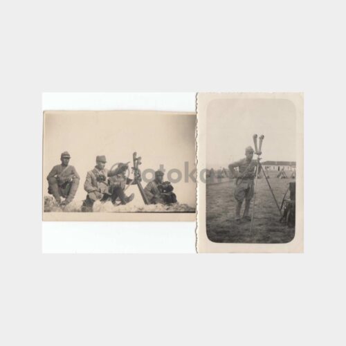 1933 Askeri Batarya Dürbünü Konulu 2 Adet Fotoğraf