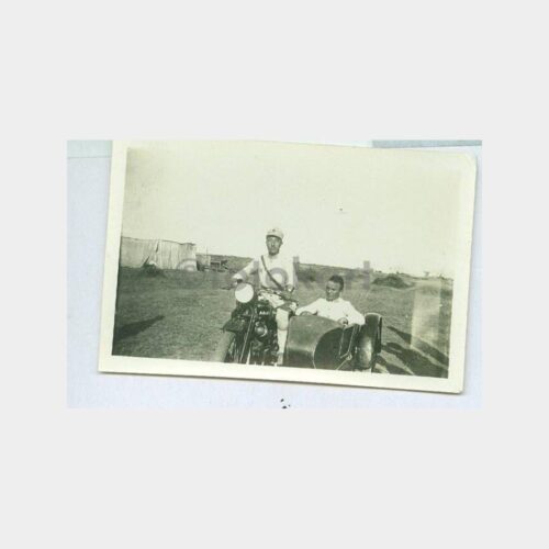 1933 Askeri Motorsiklet Konulu 2 Adet Fotoğraf - Görsel 2