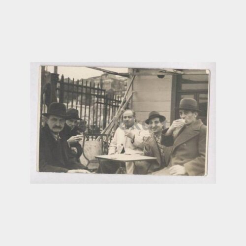 1938 Boğaziçi İskele Sohbet Eden Baylar Fotoğraf