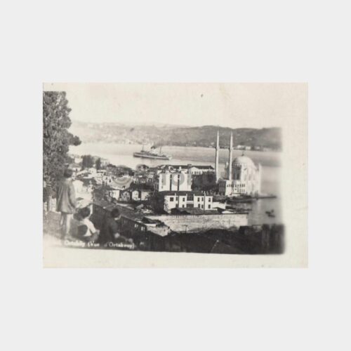 1932 Boğaziçi Ortaköy Tebrik Fotoğraf