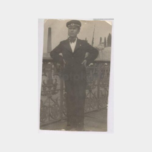1930 İskelede Genç Öğrenci Görünüş Fotoğraf