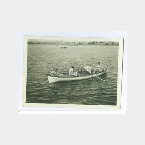 1950 İstanbul Sandalda Yaz Hatırası Fotoğraf