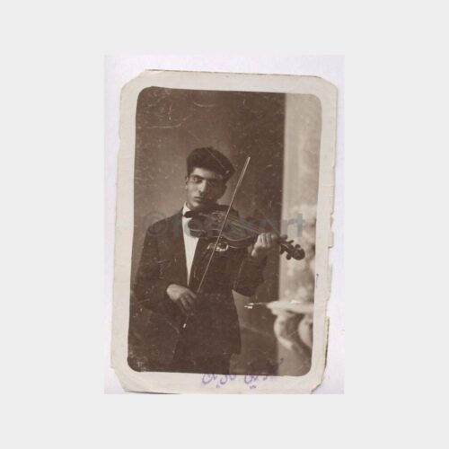 1926 Keman Çalan Genç Görünüş Fotoğraf