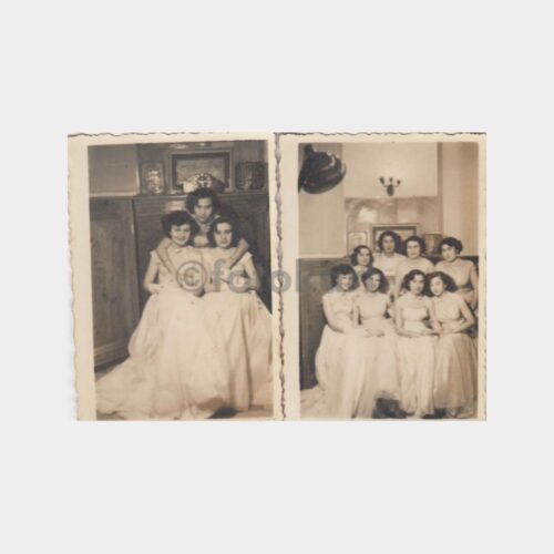 1952 Kız Okulu Mezuniyet Tören Balosu Fotoğraf