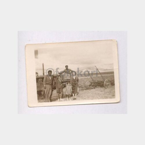 1940 Köy Yaşam Traktör ve Ziraat Konulu Fotoğraf