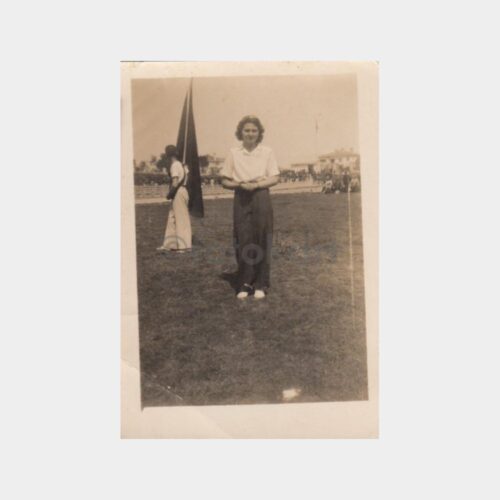 1944 Kütahya Tören Kız Öğrenciler 4 Adet Fotoğraf
