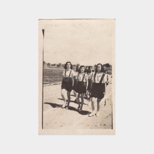 1944 Kütahya Tören Kız Öğrenciler 4 Adet Fotoğraf - Görsel 3