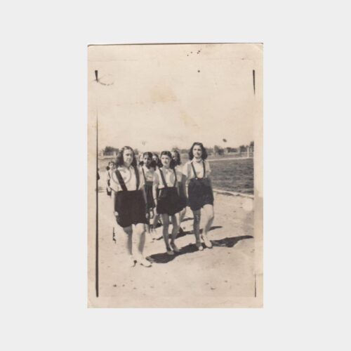 1944 Kütahya Tören Kız Öğrenciler 4 Adet Fotoğraf - Görsel 4