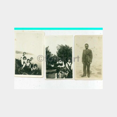 1933 Türk Lise Müdür Zülfü Bey 3 Adet Fotoğraf