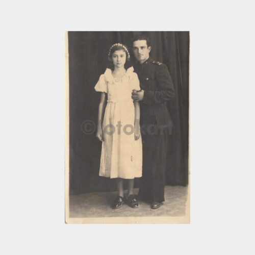 1930 Nişanlı Çift Konulu Fotoğraf