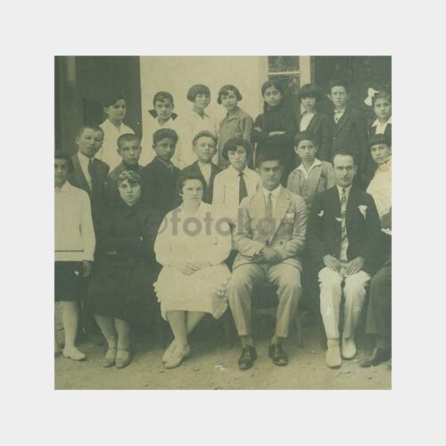 1928 Okul Grup Öğretmen Öğrenciler Fotoğraf - Görsel 2