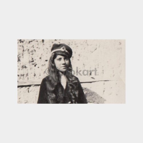 1940 Şapkalı Kız Öğrenci Fotoğraf