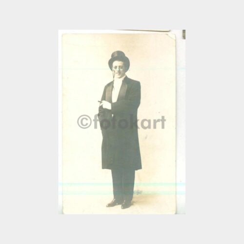 1930 Smokin Elbise Fötr Şapkalı Bay Fotoğraf