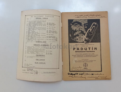 Dirim Tıp Dergisi, Mayıs-Haziran 1944 (Kayseri Memleket Hastanesi Kapak) - Görsel 3