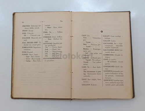 Denizcilere Sözlük, İngilizce-Türkçe - İ. Etem Bapçum, 1936 - Görsel 3