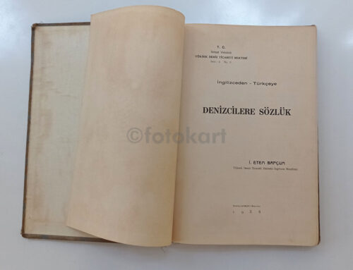 Denizcilere Sözlük, İngilizce-Türkçe - İ. Etem Bapçum, 1936 - Görsel 4