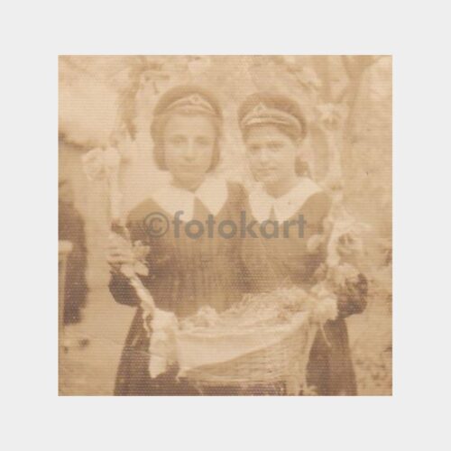 Kız Öğrenciler Çiçek Sepeti Fotoğraf