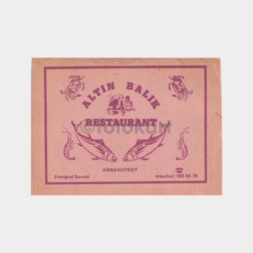 1974 Arnavutköy Altın Balık Restaurant Fotoğraf Kabı