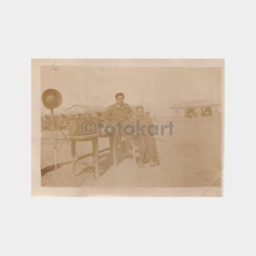 1955 Askeri Telsiz Telefon Konulu 2 Adet Fotoğraf