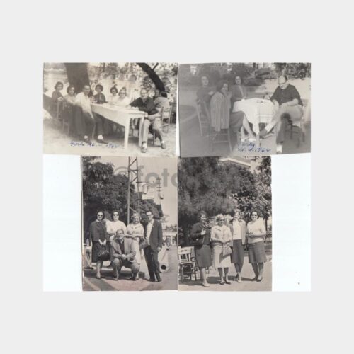 1964 Çorlu Gezisi Konulu 4 Adet Albüm Fotoğraf