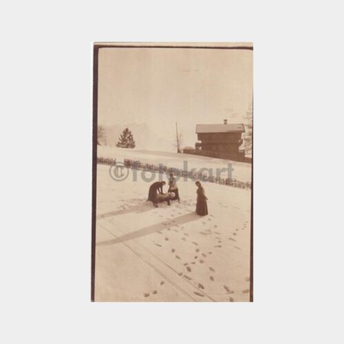 1916 Kar Oyunları Damgalı Konulu Fotoğraf