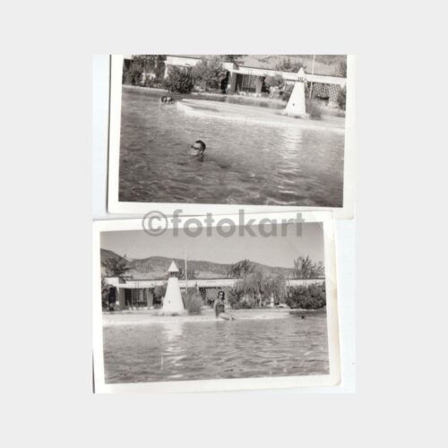 1970 Pamukkale Koru Motel Konulu 2 Adet Fotoğraf