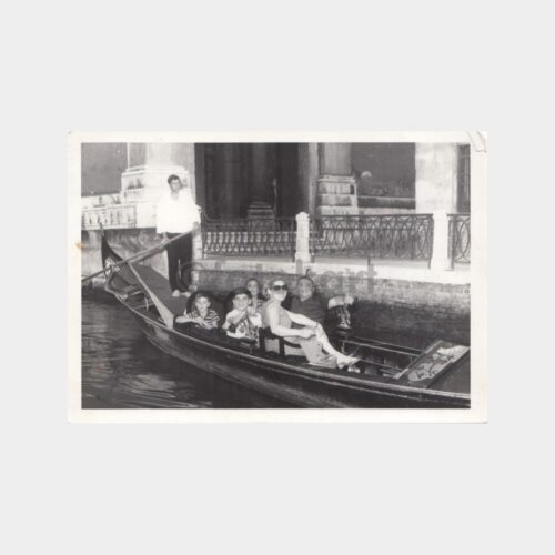 1960 Venedik Gondol Gezisi Konulu Fotoğraf