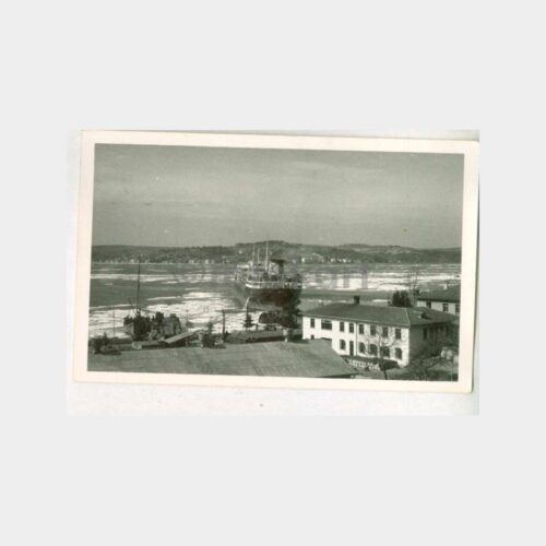1954 Boğaziçi Buz Kütleleri Şilep Fotoğraf