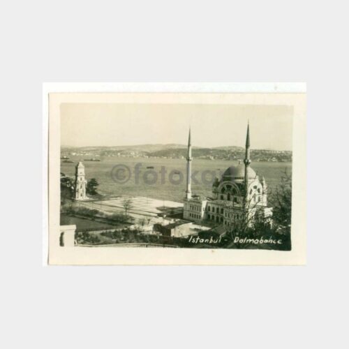 1950 Dolmabahçe Boğaziçi Tebrik Fotoğraf