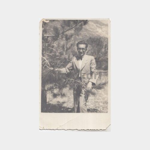 1940 Gözlüklü Papyonlu Genç Konulu Fotoğraf