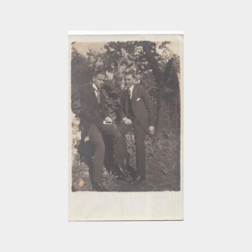 1930 İki Beyefendi Dış Mekan Konulu Fotoğraf