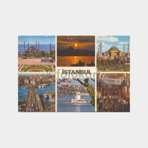İstanbul 6 Ayrı Görünüş Kartpostal