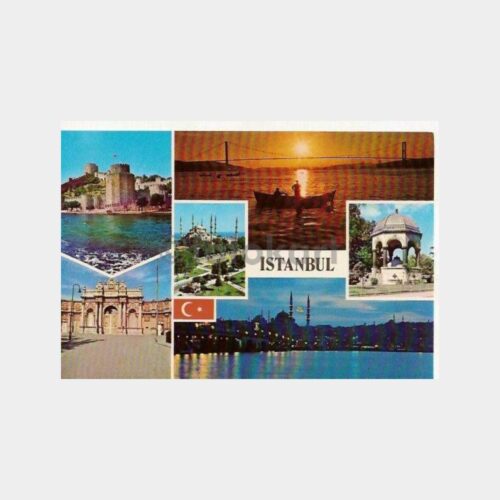 İstanbul 4 Değişik Görünüş Kartpostal