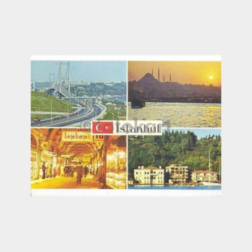 İstanbul 4 Görünüş Kartpostal