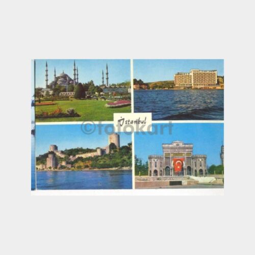 İstanbul 4 Değişik Görünüş Kartpostal