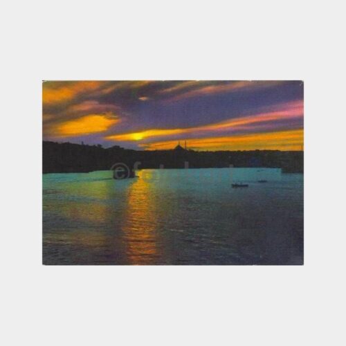 İstanbul Gün Batımı Manzarası Kartpostal