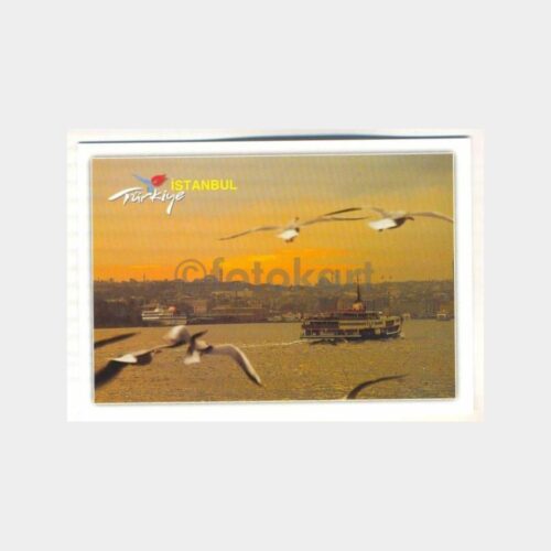 İstanbul Vapurlar Konulu Kartpostal