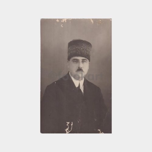1930 İlginç Kalpaklı Bay Fotoğraf