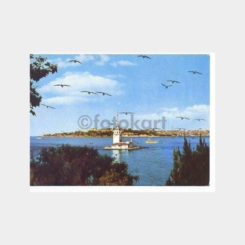 İstanbul Kız Kulesi Görünüş Kartpostal