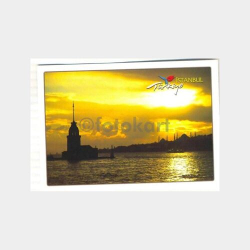İstanbul Kız Kulesi Gün Batımı Kartpostal
