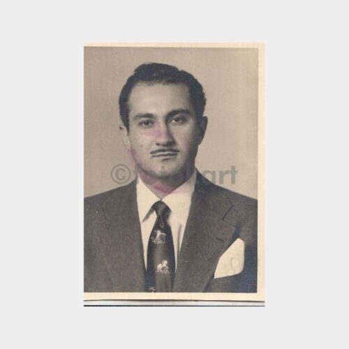 1960 Desenli Kravatlı Mendilli Bay Konulu Fotoğraf