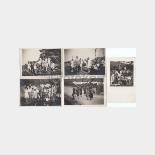 1943 Piknik Gezi Konulu 5 Adet Fotoğraf