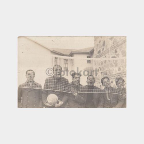 1935 Voleybol Filesi Önü İlginç Öğrenciler Fotoğraf